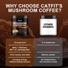 Mushroom Coffee Powder, 10 Mushroom Blend Supplements with Lion's Mane,