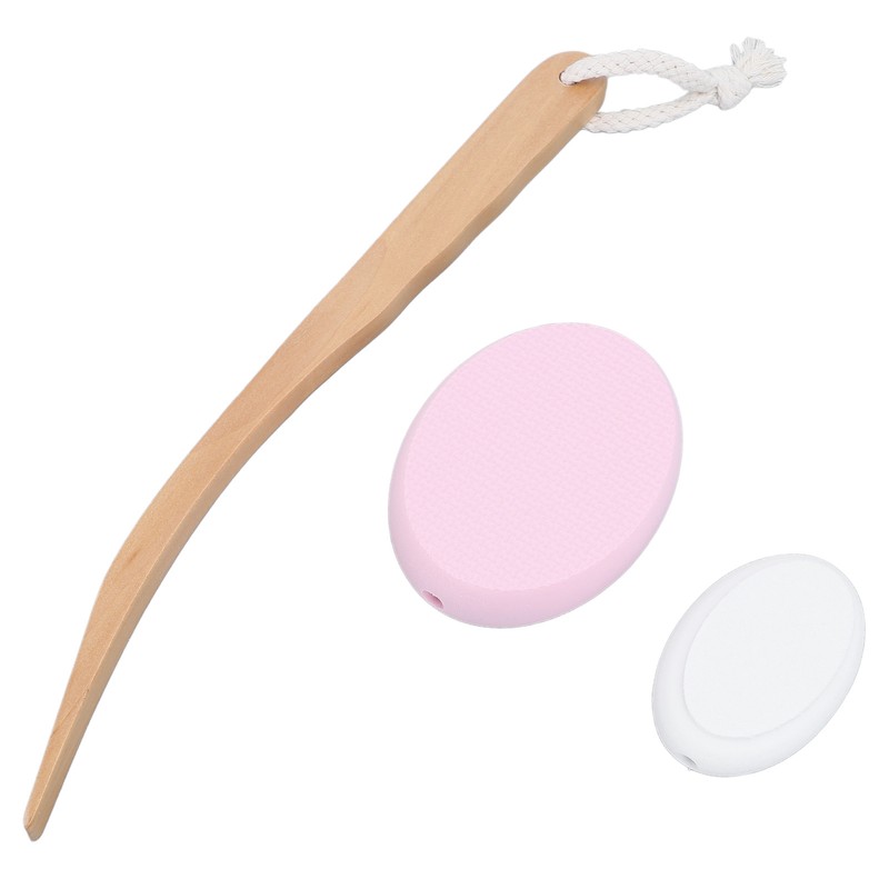 Lotion Applicator Long Handle Back Cream Applicator with 4 Replaceable