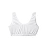 Women’s Front Snap Closure Adaptive Bra - White/Grey LGE