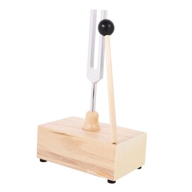 Kisangel 1 Set Tuning Fork with Wooden Resonator Box Mallet for Yoga Meditation and Relaxation Durable Construction Pure Sound Quality