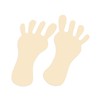 Footprints | Bare Feet | Tanning Stickers 50 Pack