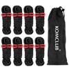 KOMCLUB 4mm Reflective Guy Lines Tent Cords, Lightweight Camping Rope
