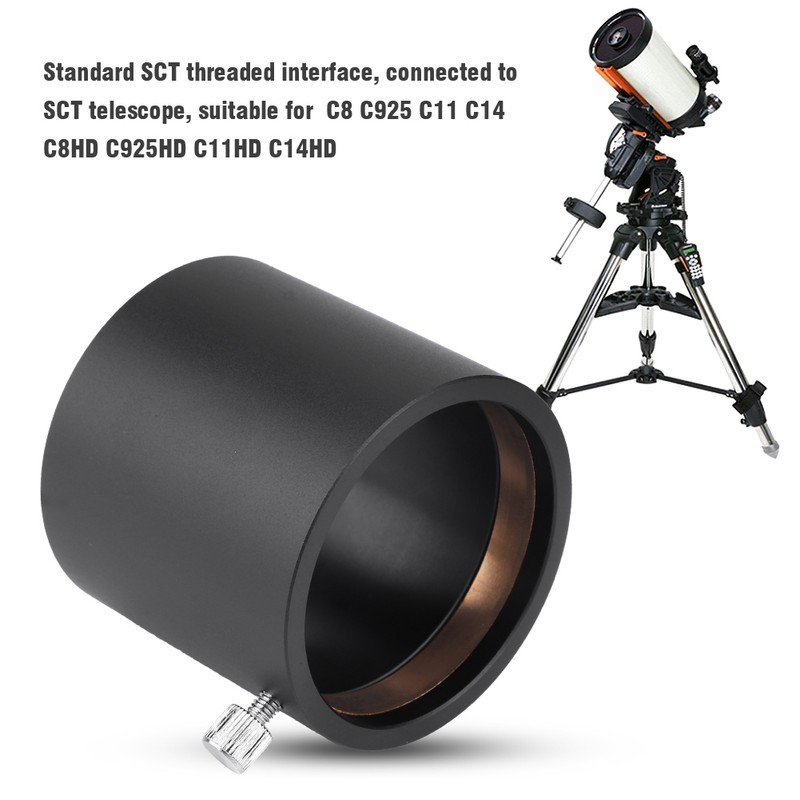 2inch SCT Telescope Compression Ring Adapter Aluminum Alloy Thread Eyepiece