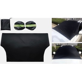 Windscreen Cover Car Sun Shade Cover Front Car Protects from UV, Ice, Snow, Sun, Rain for Summer Winter, Car Windscreen Protector, Windscreen Protector, 210 x 125 cm