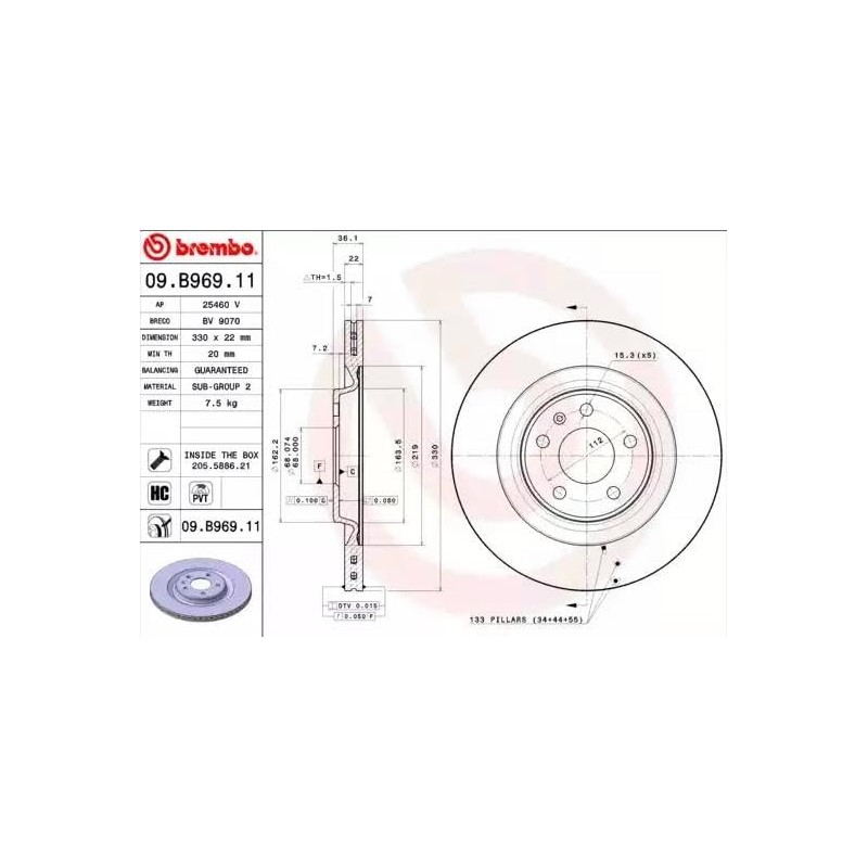 Brembo 09.B969.11 - Brake Disc