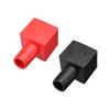 uxcell Battery Terminal Insulating Rubber Protector Covers Square for 7mm