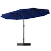 15ft Large Patio Umbrellas with Base Included, Double Sided Outdoor