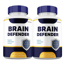 Brain Defender Supplement Pills, Brain Defend All Natural Brain and Cognitive Supplement Pills (2 Pack)