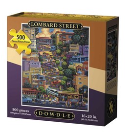 Dowdle Folk Art Puzzles - Lombard Street Puzzle, 500 Pieces