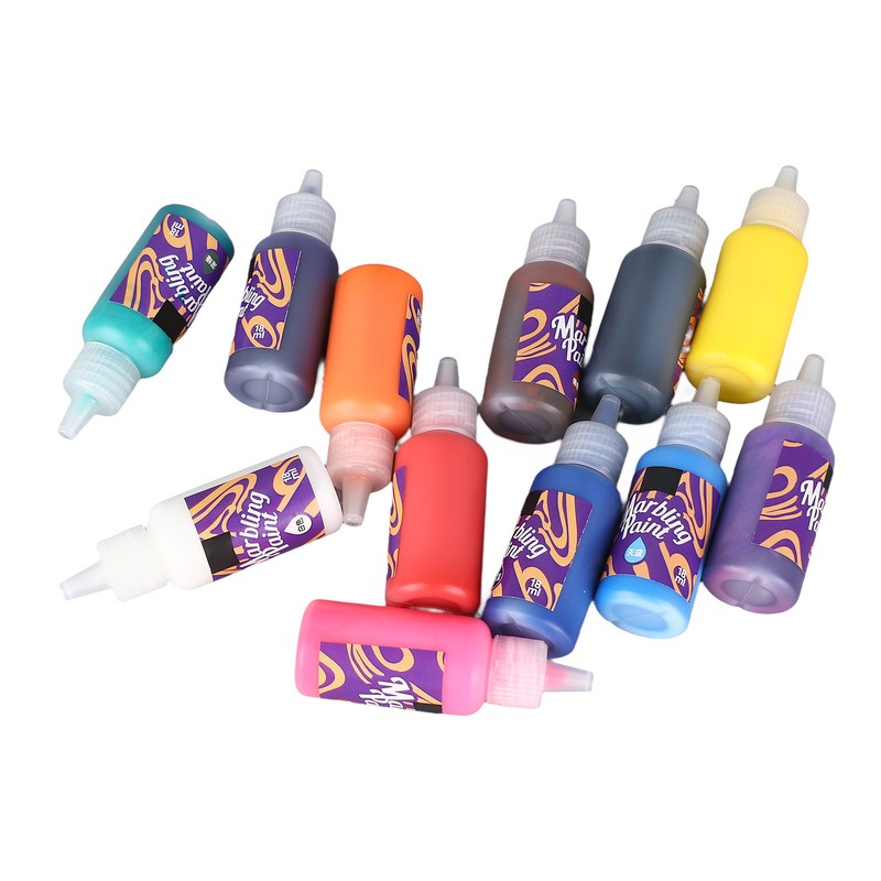 12 Colors Water Marbling Paint Kit for Girls Boys Marbling