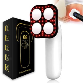 Cellulite Massager Massage Anti Cellulite Hand Massager, Improved Portable Body Massager with 4 Massage Heads, Suitable for Abdomen, Waist, Arms, Legs, Buttocks