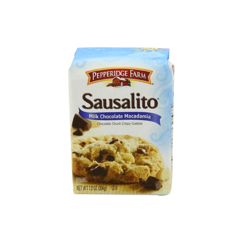 Pepperidge Farm Chocolate Chunk Crispy Cookies, Sausalito Milk Chocolate Macadamia,