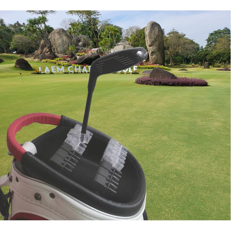 Pickclub 1PCS Golf Club Holder Club Organizer Durable Polycarbonate Clips