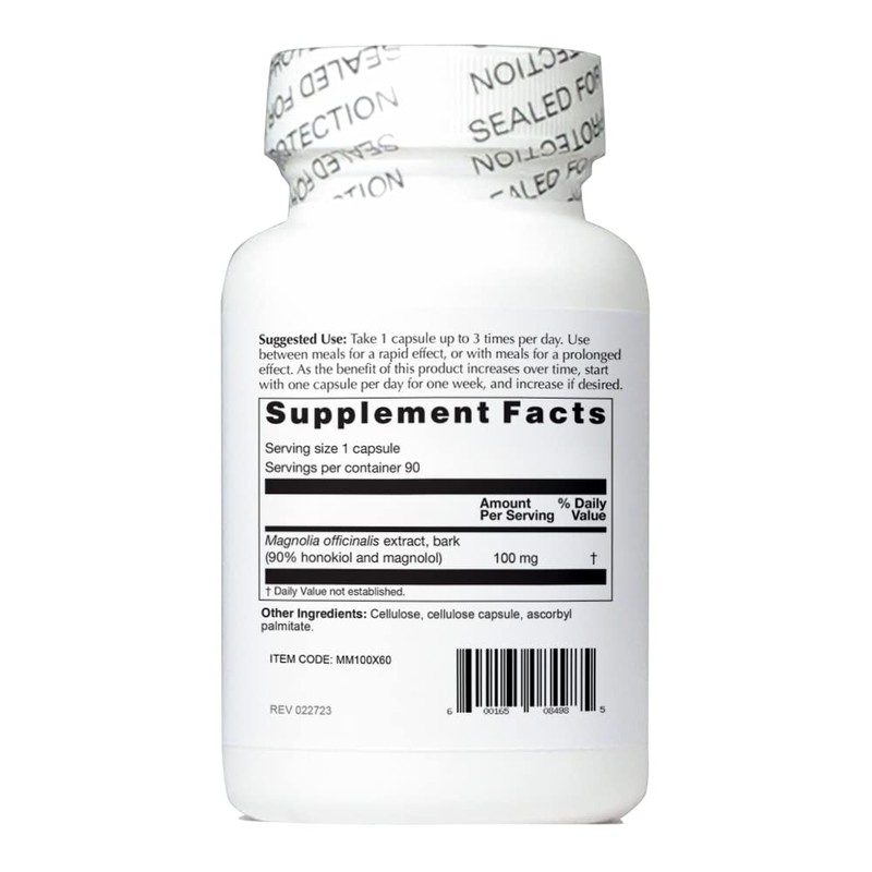 NutriStand Magnolia Max 100mg 60 Capsules - Even Ratio Honokiol