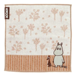 Marushin 1405044200 Handkerchief, Moomin and Sofus, Scandinavia, Moomin Valley, Stylish, Cute, Women's, Mini Towel, Towel Handkerchief, Cotton