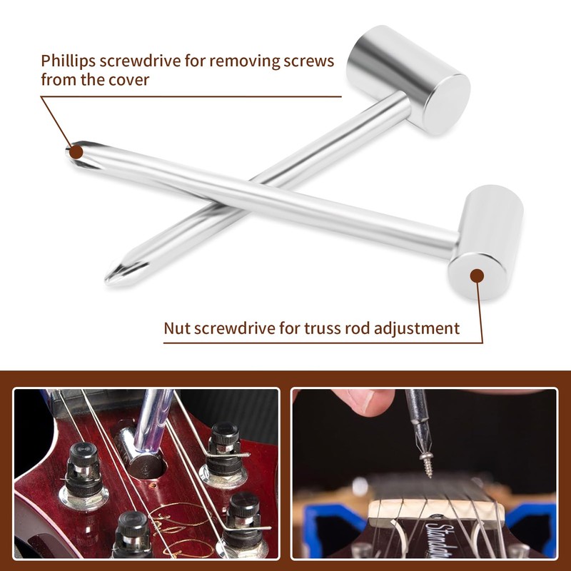 Guitar Truss Rod Wrench, 3PCS Luthier Screwdriver Set 7mm /