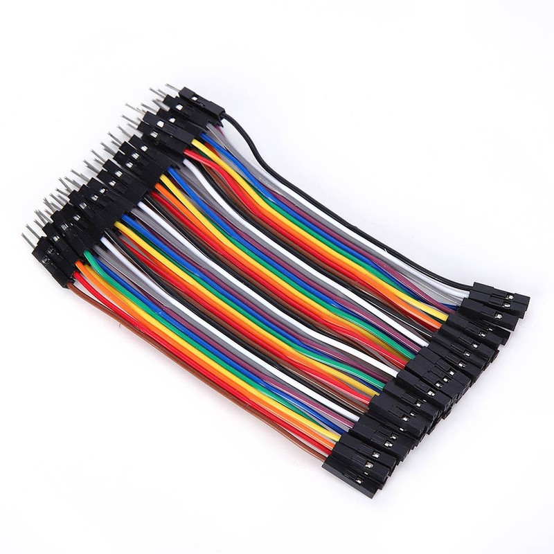 10Pcs Jump Wire Plastic Male to Female Connecting Cable for