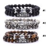 Veraly Conjunto De Pulseras Buda Cuentas Naturales Unisex 2pz