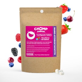 Chomp Junior Very Berry Toothpaste Tablets with Nano Hydroxyapatite Refill