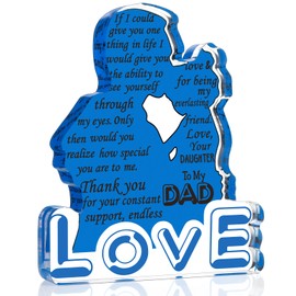 Desk Sign Dad Gifts from Daughter, Father Gifts Daddy Gift Ideas Plaque Presents for Dad, Birthday Christmas Love Gifts Dad Stuff Things, Table Desk Dad Decor Gifts Office Home