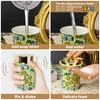 Vintage Ceramic Foaming Soap Dispenser for Bathroom & Kitchen Refillable