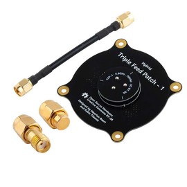 RCmall 5.8GHz Triple Feed Patch Antenna, High Gain 9.4dBi Directional Circularly Polarized LHCP RHCP Antenna with 50ohm SMA Dummy Load Terminator for FPV Racing Drone Eachine EC800D (Pack of 2)