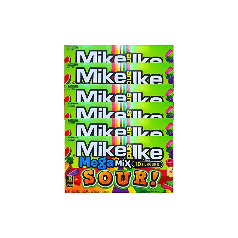 NEW Mike & Ike Mega Mix Sour Gluten Free/ Fat