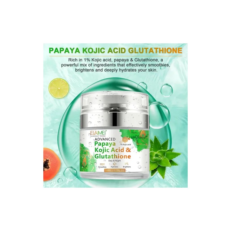 Crema Papaya Ácido Kójico Y Glutation Aclarante Paño Manchas