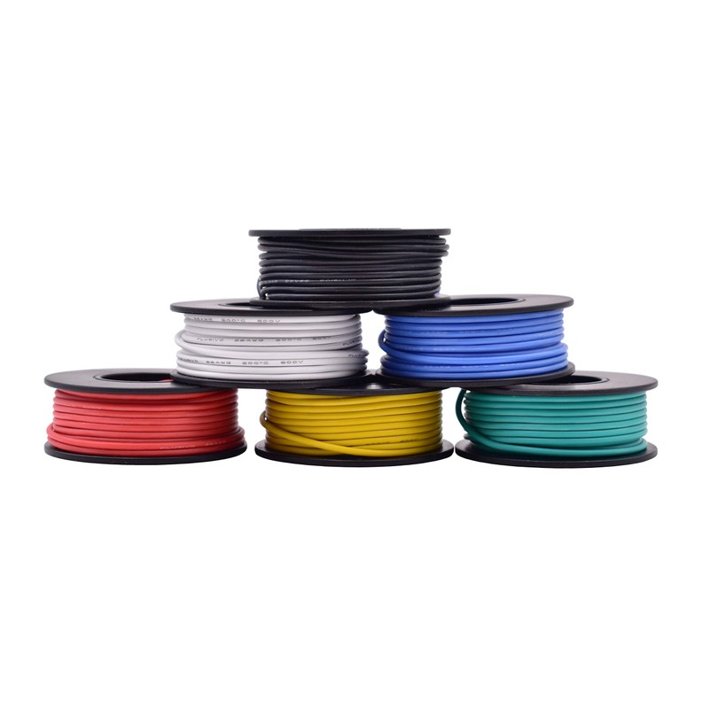 22AWG Silicone Hook Up Wire (OD: 1.7 mm) - 22