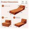 Fold Out Chair Bed, Folding Sofa Bed, 3 in 1