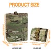 ULIONTAC Tactical Foldable Buckle Pouch - 500D Nylon Roll Up
