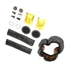 Bling Car Accessories Set Rhinestone Steering Wheel Cover Coaster Starter