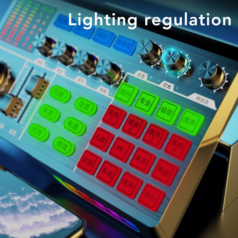 Professional Sound Mixer 1200mAh Micro USB Studio Streaming Live Gaming