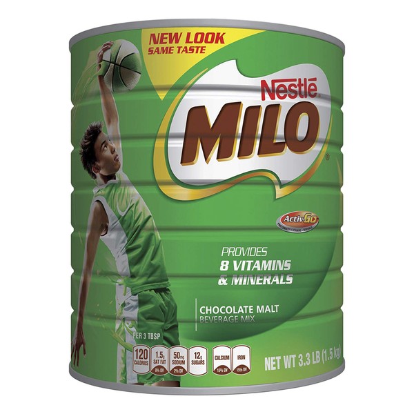 NESTLÉ MILO Chocolate Malt Beverage Mix, 3.3 Pound Can (1.5kg)