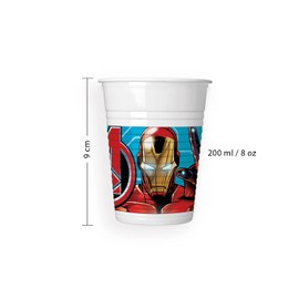 Procos 93553 8 Party Cups, Multi-Colour