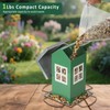 Small Metal Bird Feeders for Outdoors, Cute House Shape Bird