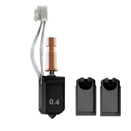 for Anycubic Kobra S1 Ceramic Hotend 0.4mm Hardened Steel Nozzle,Upgraded Protection Thermistor,Kobra S1 Combo Hotend 24V 48W Rapid Heating Head 3D Printer Accessory with 2 Pcs Silicone Sock