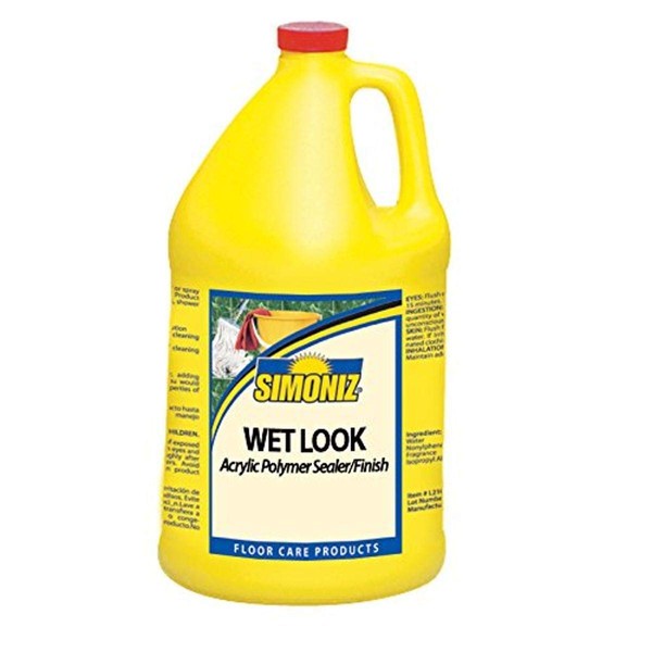 Simoniz CS0740004 Wet Look Floor Sealer and Finish, 1 gal Bottles per Case (Pack of 4)