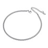 Richsteel Men's Anklet, Surgical Stainless Steel, No Metal Allergies, Sweat