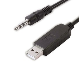 NITOMTYU TTL-232R-5V-AJ 3.5mm Audio Jack UART Adapter Cable, TTL to USB UART 5V Serial Converter Cable, 6 Feet