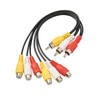 AV Cable Splitter, 3 RCA Male Jack to 6 RCA