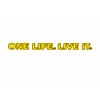 One Life Live It 4x4 Off Road Car Sticker Yellow