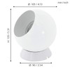 Eglo Petto 1 table lamp, steel, 3.3 W, white