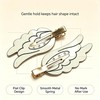 4 PCS Angel Wing Hair Clips with Rhinestones, No Bend