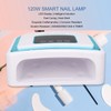 120W UV Gel Nail Lamp Fast Curing 4 Timers LCD