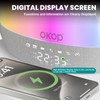 Strackvial Portable Bluetooth Speaker with 15W Wireless Charger, Dual Alarm