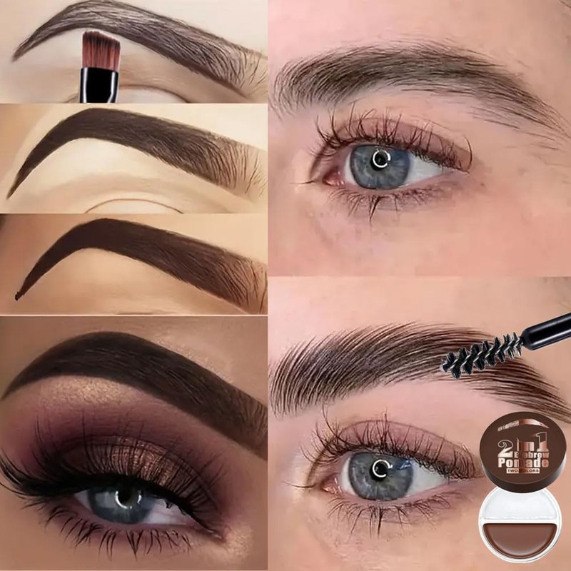 Bluemega Crema de Cejas Bicolor 2 en 1 y Gel