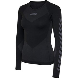 hummel First Seamless Jersey L/S Woman - Maglia da Divisa Sportiva da Donna Jersey, Donna, Nero, M/L