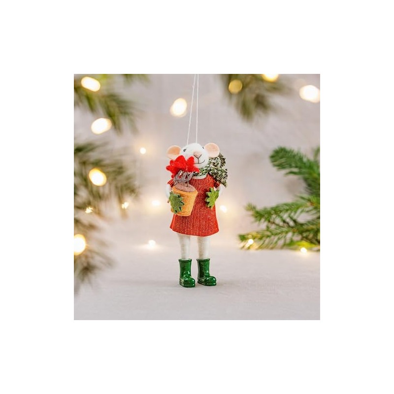 Gardening Mouse Hanging Decoration