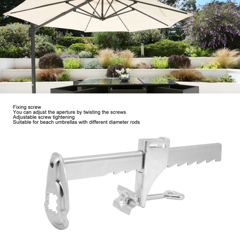 Parasol Holder for Square Balcony Railing Patio Outdoor Parasol Bracket